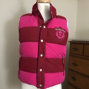 PINK down puffer reversible
